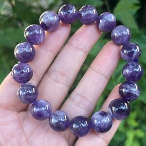 12.5mm‎ stretchable dream amethyst bracelet